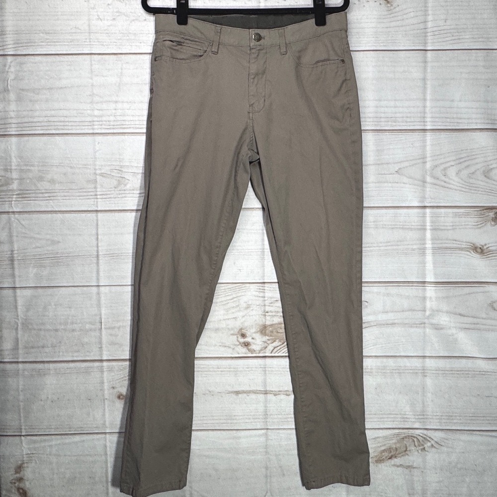 English Laundry Mens 32x32 Khaki Tan 5-Pocket Stretch Pants Cotton Nylon Hiking